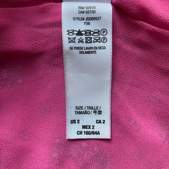 𝅺JUICY COUTURE Silk pink hilt boho paisley shorts tie belt summer - Picture 4 of 8